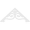 Ekena Millwork Pitch Finley Architectural Grade PVC Gable Pediment, 72"W x 33"H x 1"P (11/12) GPP072X033X100FIN - alternate 2